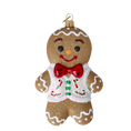 Load image into Gallery viewer, Gilded Gingerbread Gentleman Premium christmas glass ornament 2020-465
