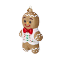 Load image into Gallery viewer, Gilded Gingerbread Gentleman Premium christmas glass ornament 2020-465
