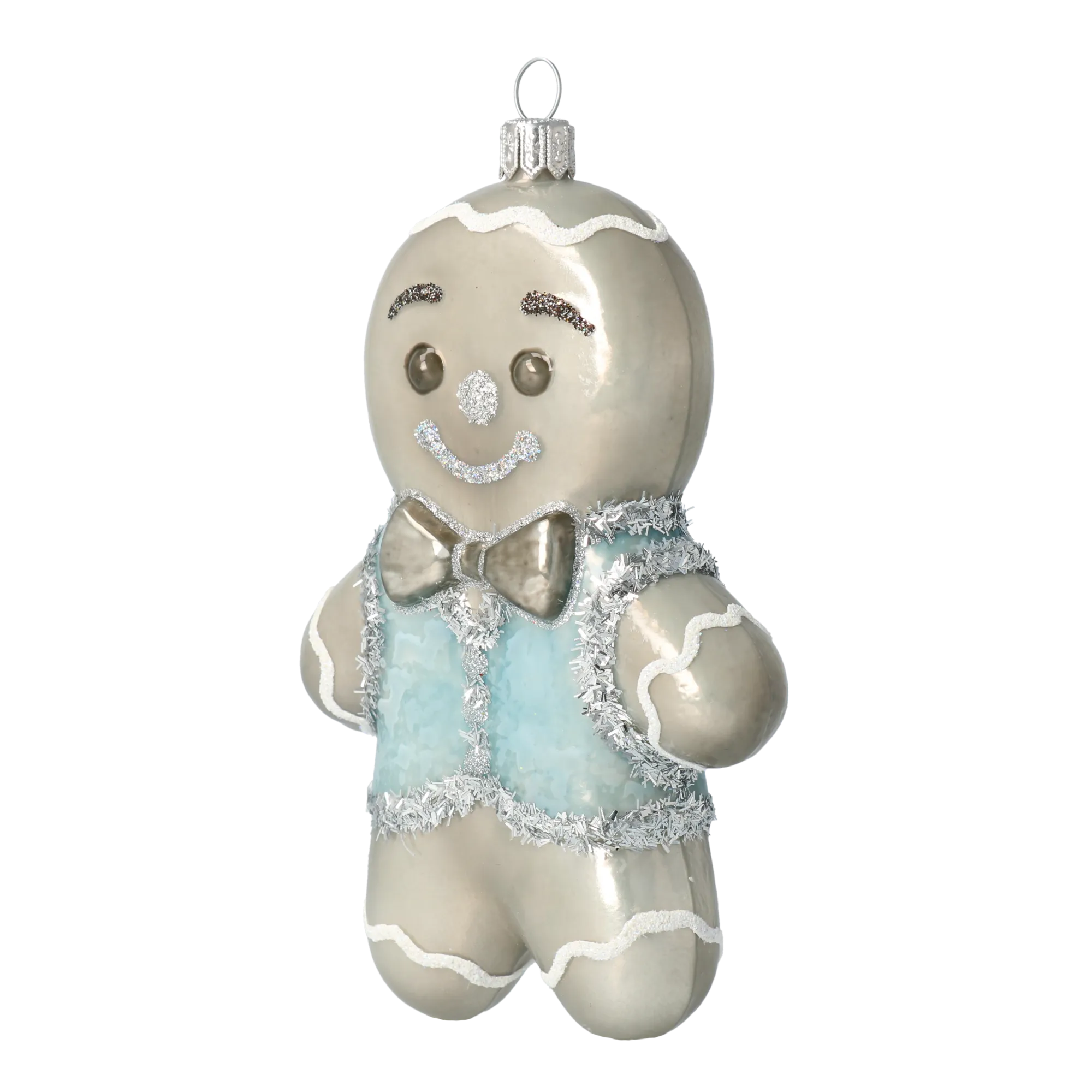 Dapper Frost Guest | Hand-Painted Glass Ornament | Blubom 2020-467