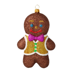 Charming Gingerbread Man in Gold