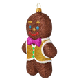 Load image into Gallery viewer, Gilded Gingerbread Gentleman Premium christmas glass ornament 2020-470

