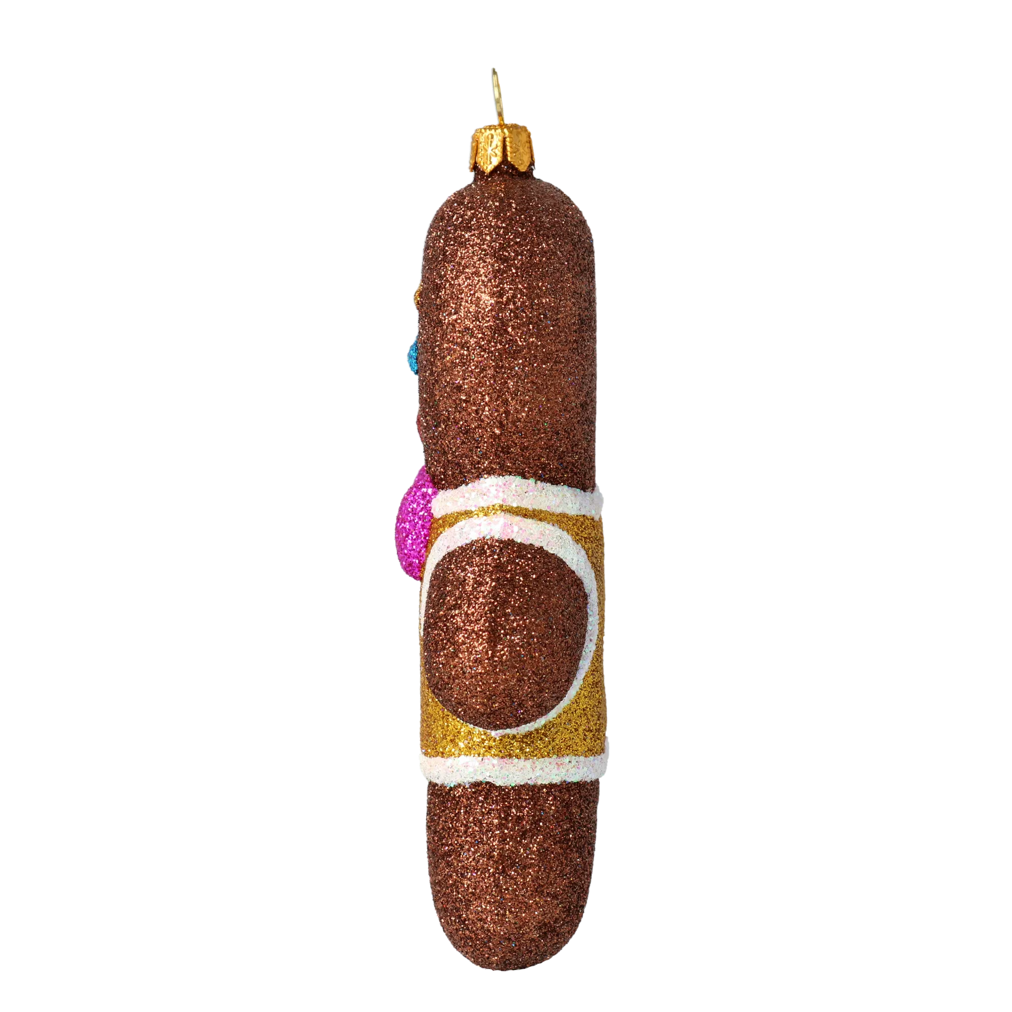 Gilded Gingerbread Gentleman Premium christmas glass ornament 2020-470