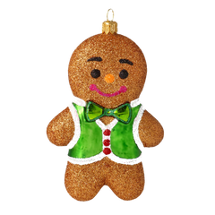 Charming Gingerbread Man in Emerald