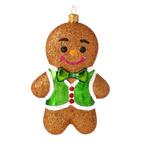 Dapper Hearth Guest | Hand-Painted Glass Ornament | Blubom 2020-471