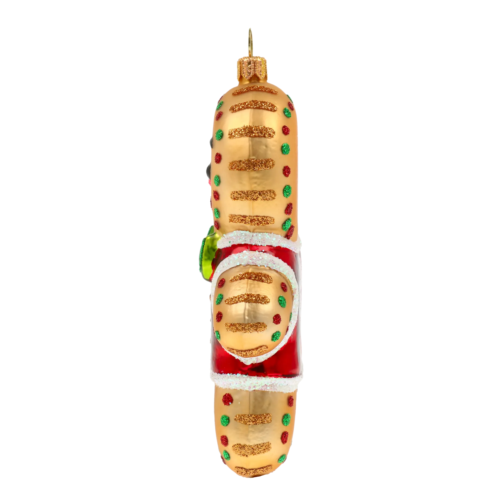 Cordial Crimson Courtier | Hand-Painted Glass Ornament | Blubom 2020-472