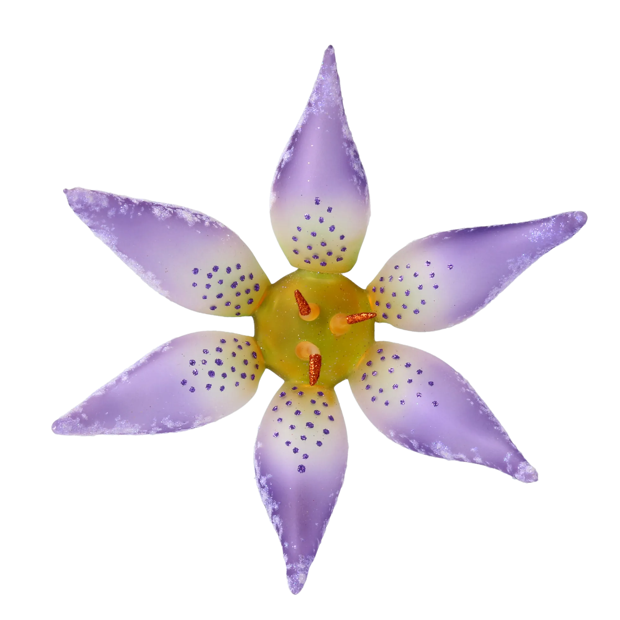 Amethyst Spotted Lily Premium christmas glass ornament 2020-490