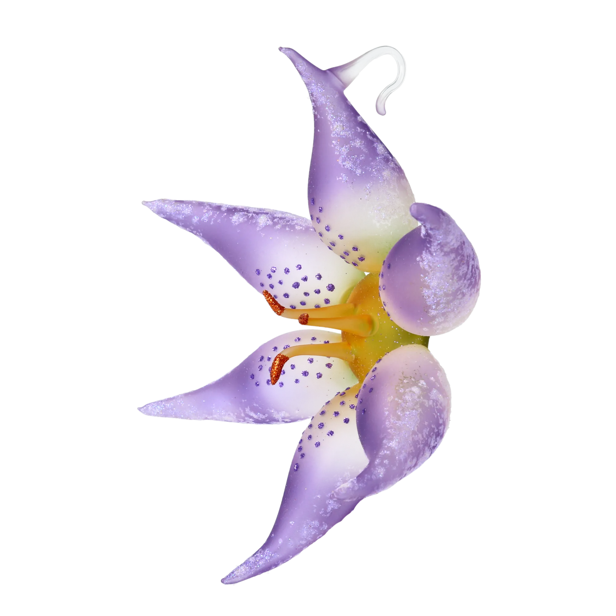 Amethyst Spotted Lily Premium christmas glass ornament 2020-490