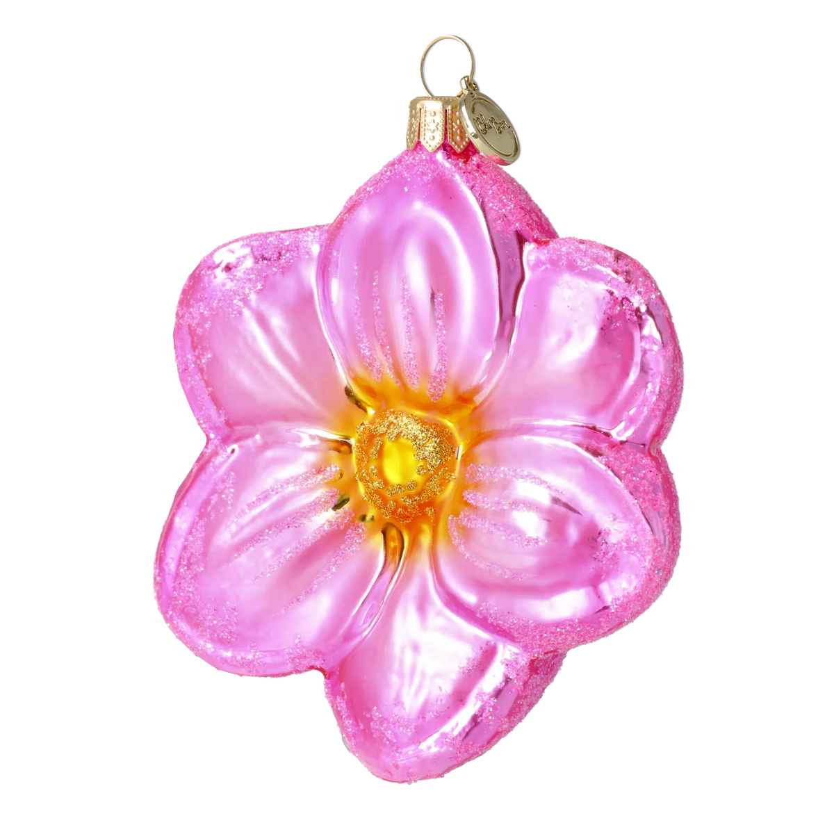 Wildflower Gilded Heart | Hand-Painted Glass Ornament | Blubom 2020-493
