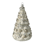 Frostbound Lunar Fir | Hand-Painted Glass Ornament | Blubom 2020-500