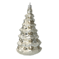 Load image into Gallery viewer, Pearl Silver Fir Premium christmas glass ornament 2020-500
