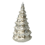Frostbound Lunar Fir | Hand-Painted Glass Ornament | Blubom 2020-500