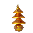 Załaduj obraz do przeglądarki galerii, Golden Glimmer Tree  Handmade Glass Christmas ornament free blown 2020-503
