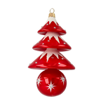 Scarlet Winter Sovereign | Hand-Painted Glass Ornament | Blubom 2020-504