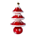 Load image into Gallery viewer, Snowcap Sparkle Tree Handmade Glass Christmas ornament 2020-504
