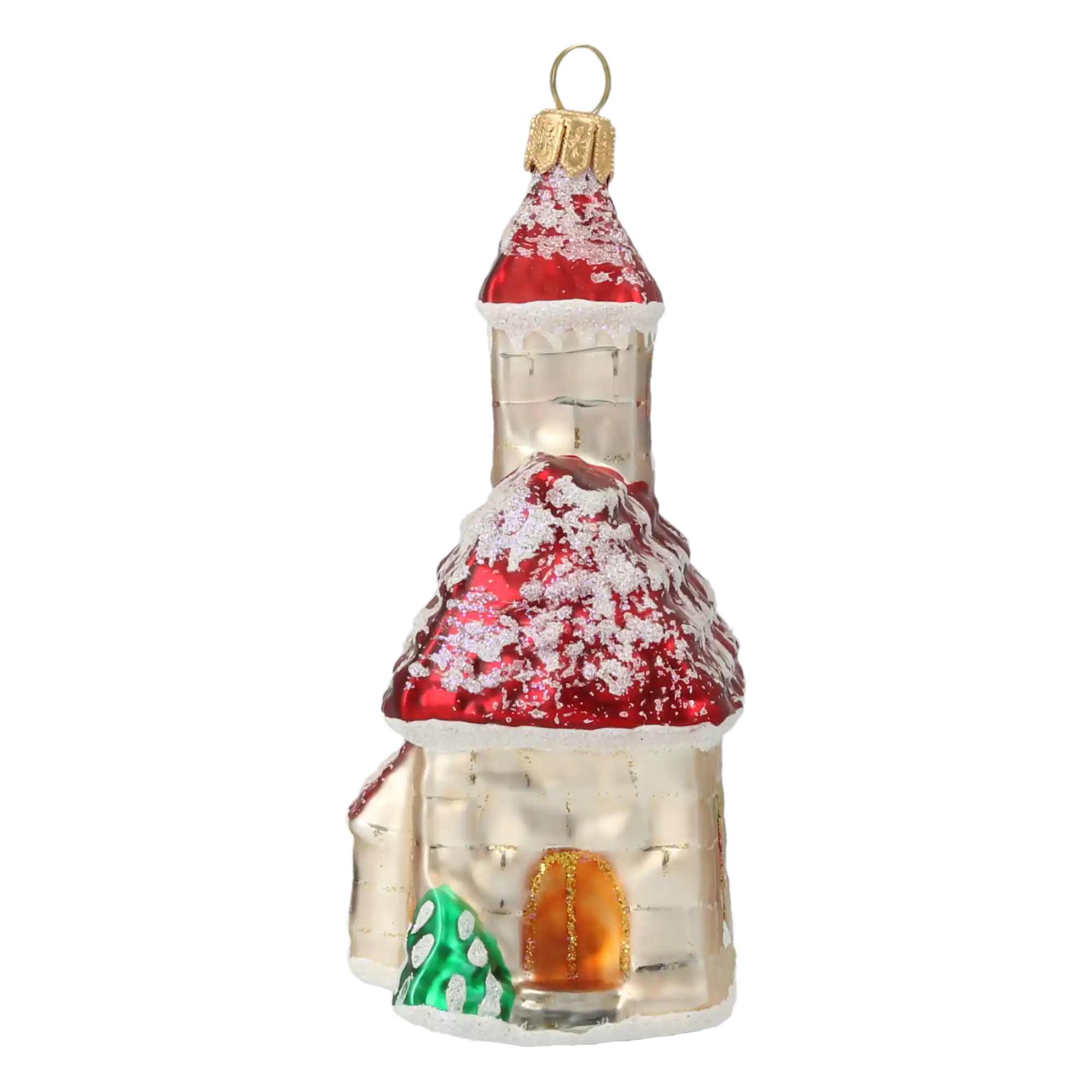 Kościół z witrażami Szklana Ozdoba