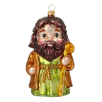 Gentle Shepherd Staff | Hand-Painted Glass Ornament | Blubom 2020-517