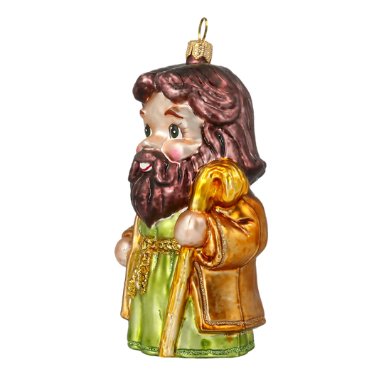 Christmas Ornament - St. Joseph. Handmade Glass Christmas ornament. 2020-517