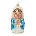 Załaduj obraz do przeglądarki galerii, Mary. Handmade Glass Christmas ornament. 2020-518
