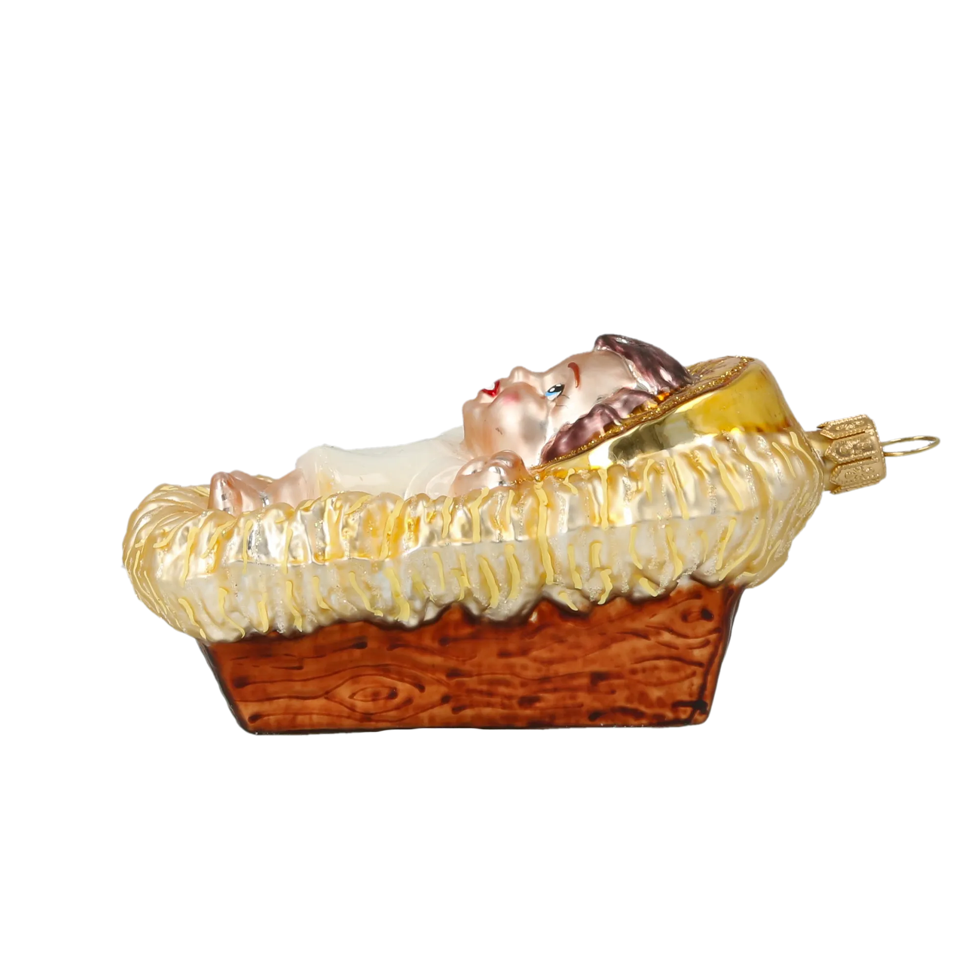 Jesus. Handmade Glass Christmas ornament. 2020-519