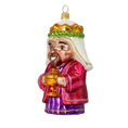 Załaduj obraz do przeglądarki galerii, King Kacper. Handmade Glass Christmas ornament. 2020-521

