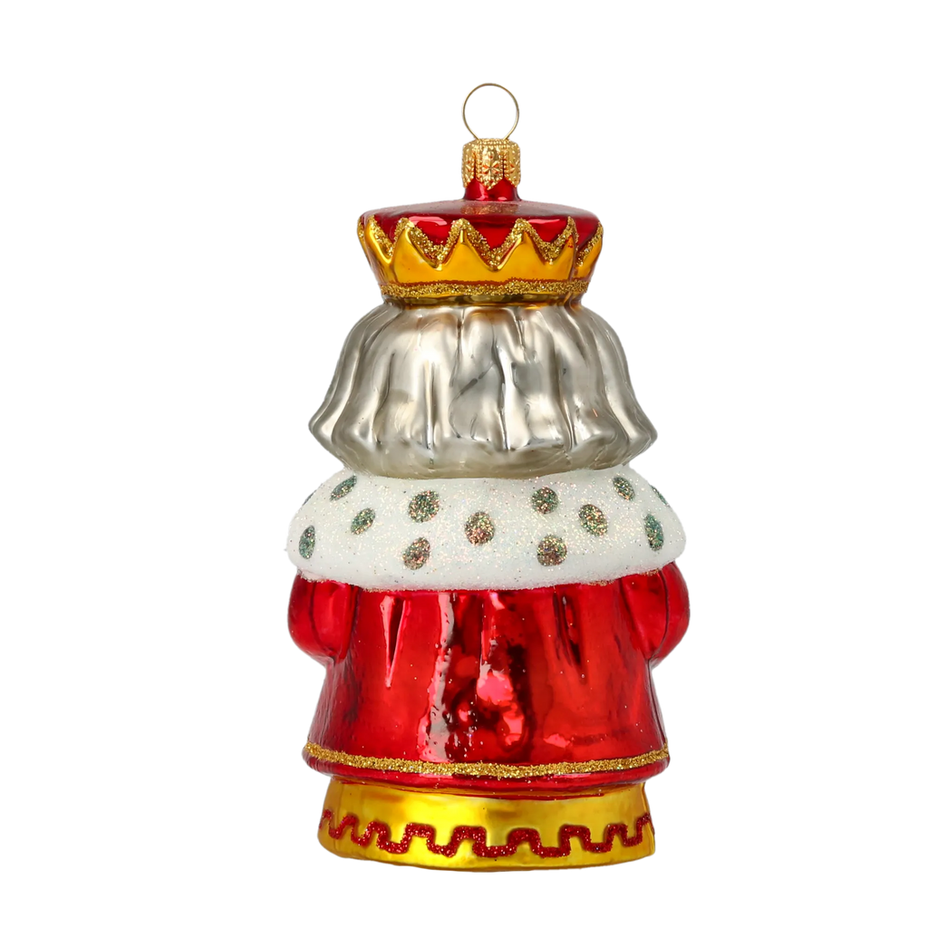 Stately Sovereign's Tribute | Hand-Painted Glass Ornament | Blubom 2020-522