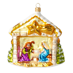 Starlit Nativity in Gold
