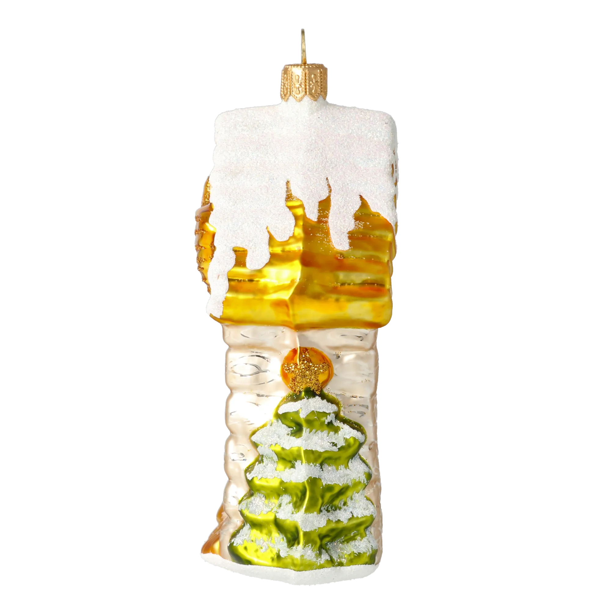 Golden Starlight Nativity Premium christmas glass ornament 2020-526