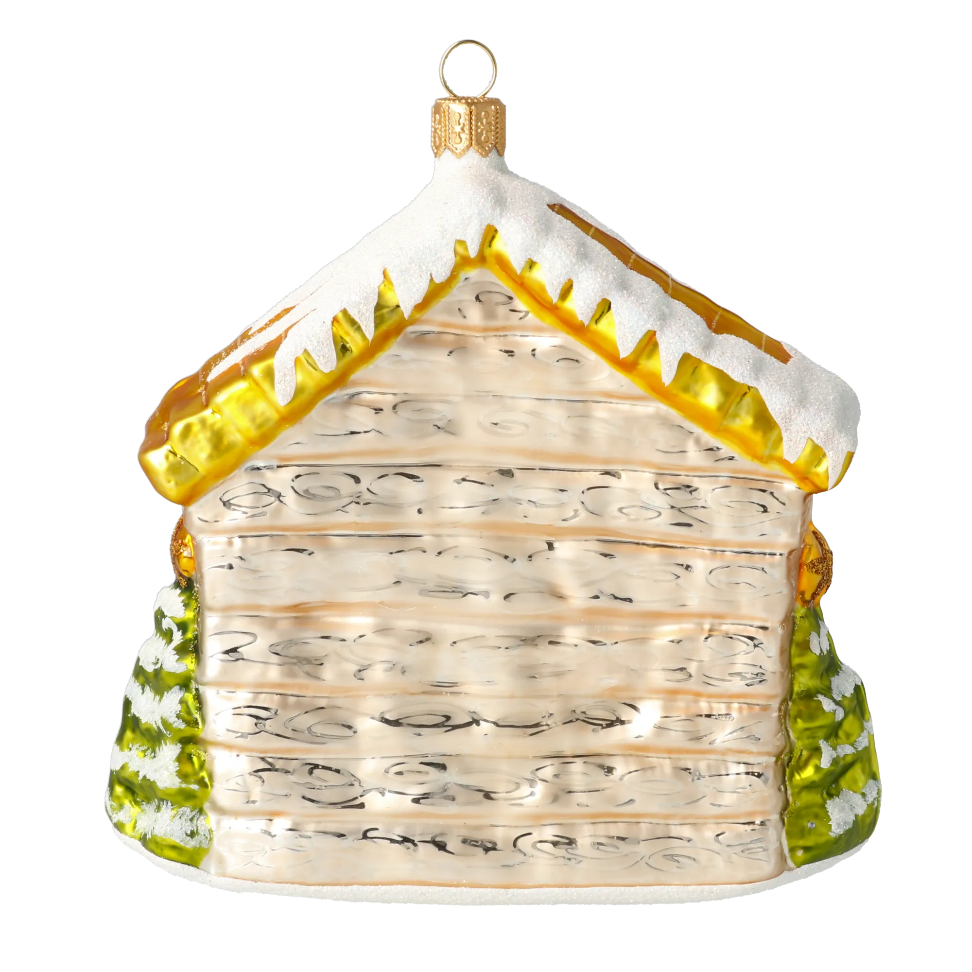 Golden Starlight Nativity Premium christmas glass ornament 2020-526