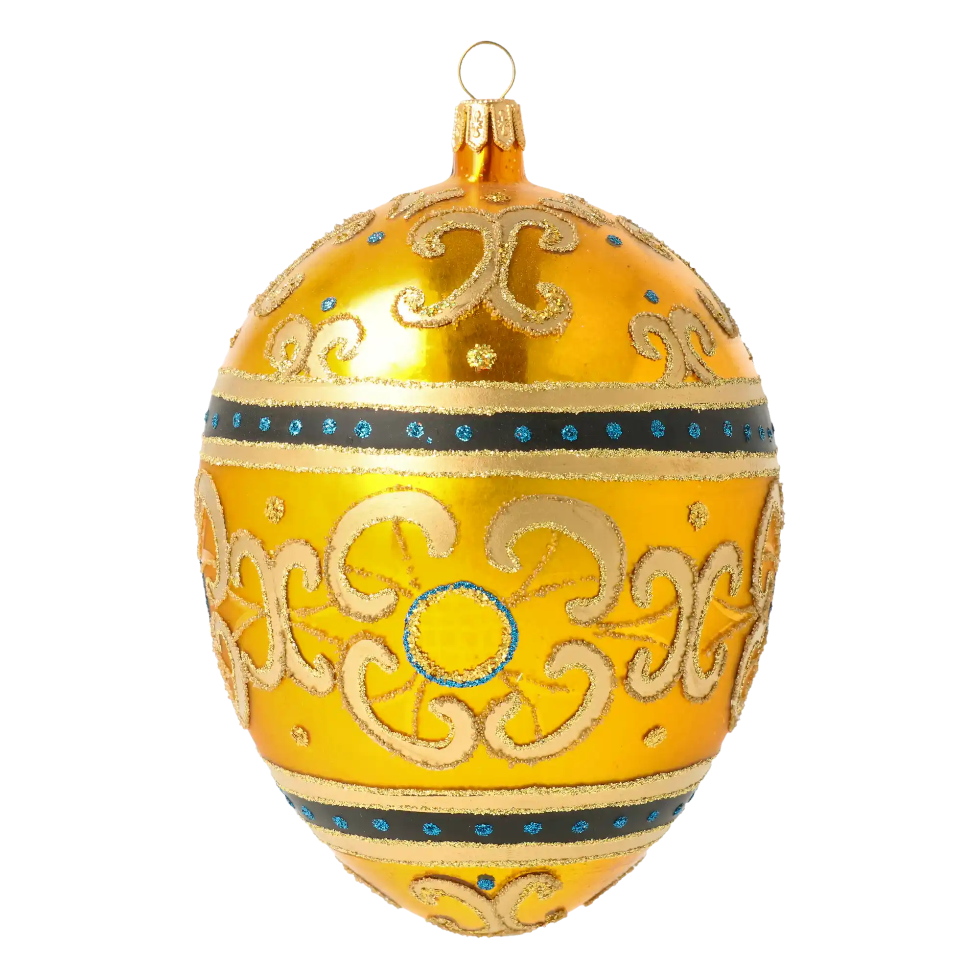 Złote Jajko Szklana Ozdoba