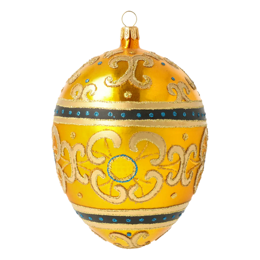 Złote Jajko Szklana Ozdoba