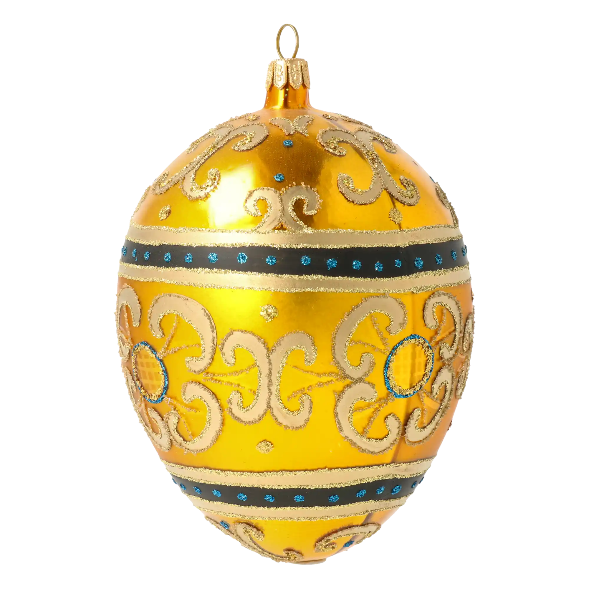 Złote Jajko Szklana Ozdoba