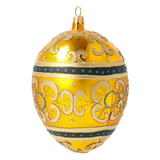 Złote Jajko Szklana Ozdoba