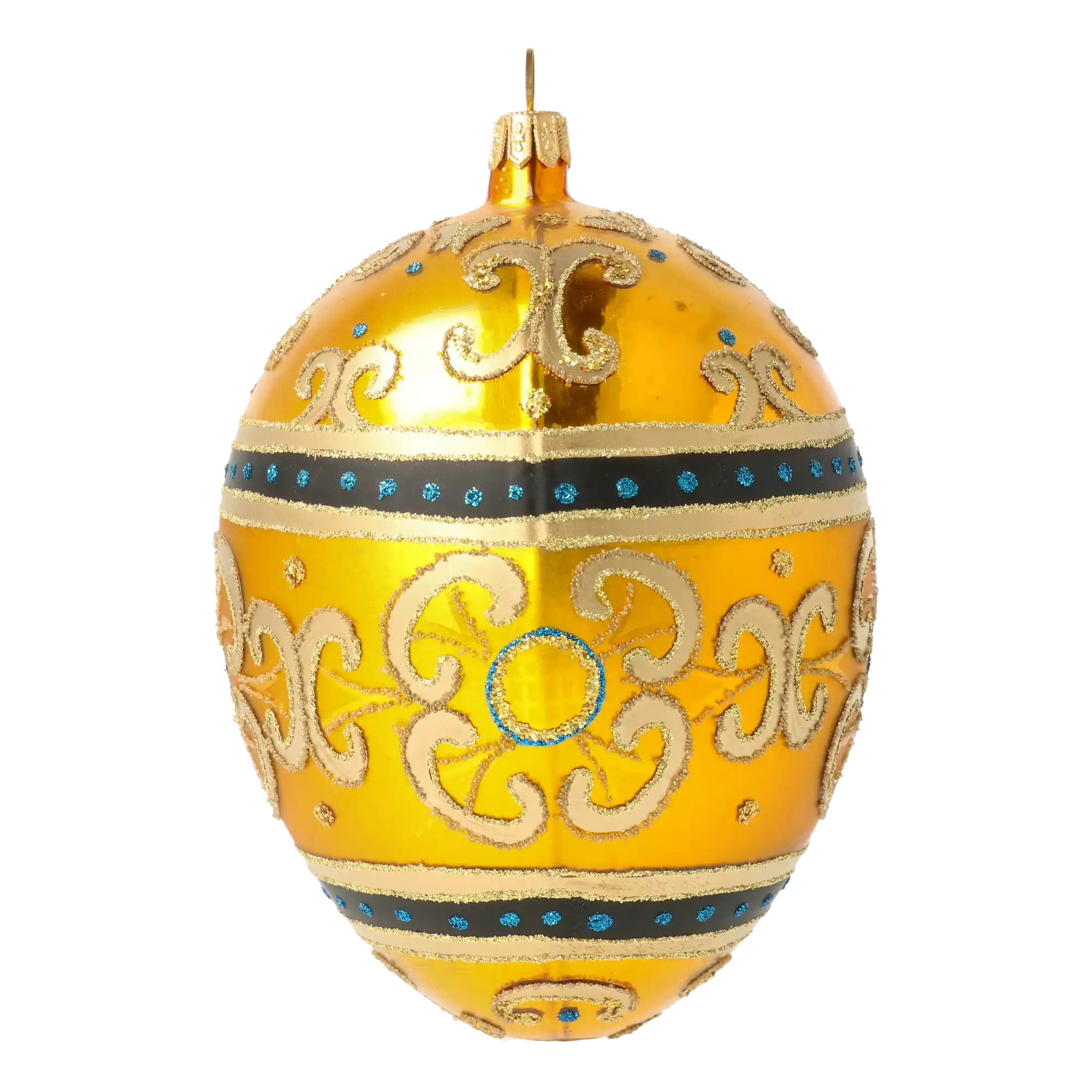 Złote Jajko Szklana Ozdoba