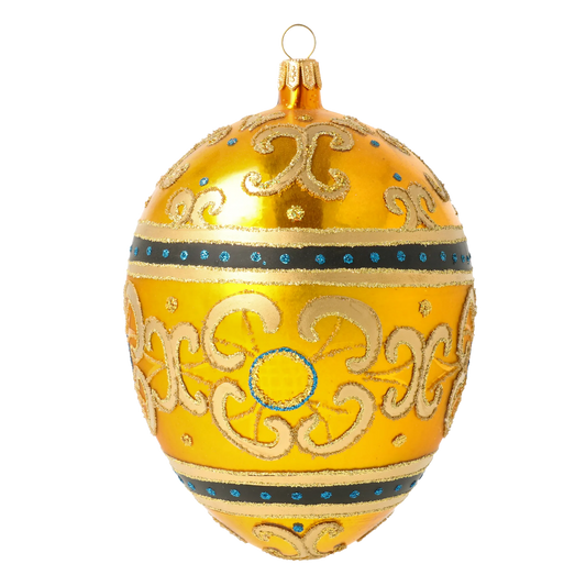 Golden Imperial Egg Premium christmas glass ornament 2020-531