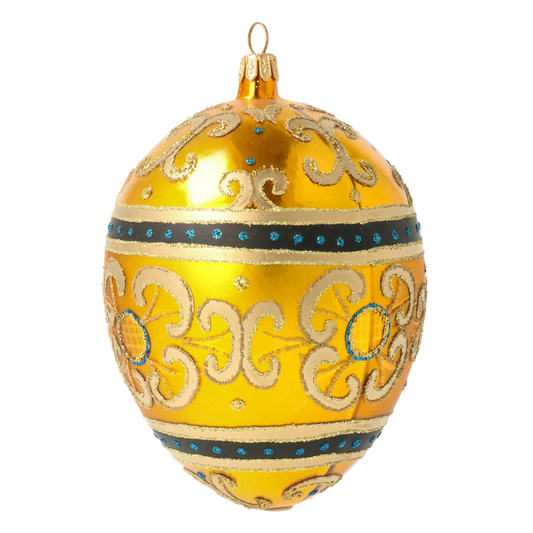 Golden Imperial Egg Premium christmas glass ornament 2020-531