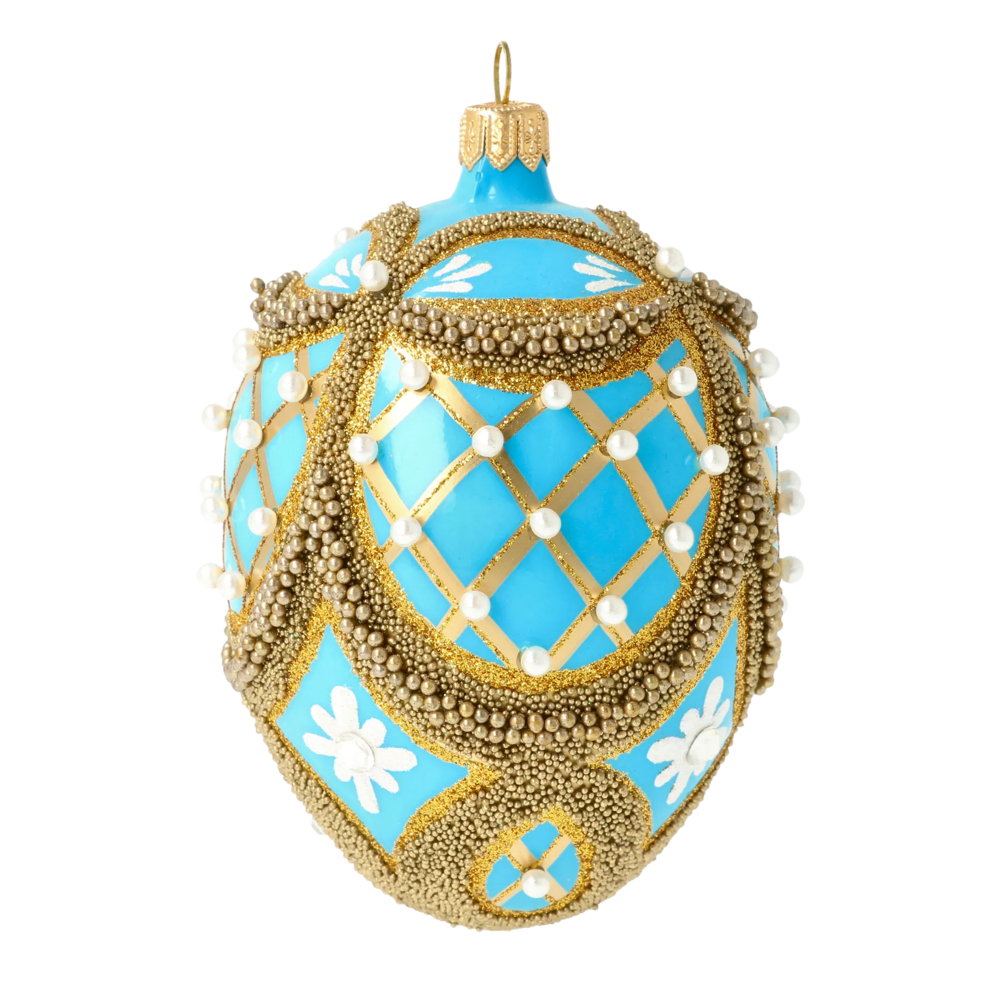 Turquoise & Pearl Classic Egg