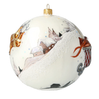 Alabaster Nocturne | Hand-Painted Glass Ornament | Blubom 2020-541