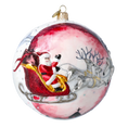 Load image into Gallery viewer, St. Nicholas’ Crimson Sleigh Premium christmas glass ornament 2020-542
