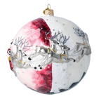 Crimson Midnight Ascent | Hand-Painted Glass Ornament | Blubom 2020-542