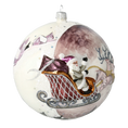 Załaduj obraz do przeglądarki galerii, Pearlescent Midnight Sleigh Premium christmas glass ornament 2020-544
