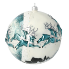 Cerulean Midnight Vigil | Hand-Painted Glass Ornament | Blubom 2020-545