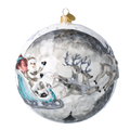 Silver Lunar Passage | Hand-Painted Glass Ornament | Blubom 2020-546