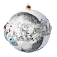 Załaduj obraz do przeglądarki galerii, Silver Midnight Sleigh Premium christmas glass ornament 2020-546
