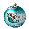 Emerald Midnight Voyage | Hand-Painted Glass Ornament | Blubom 2020-548