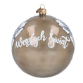 Załaduj obraz do przeglądarki galerii, Champagne Holy Family Premium christmas glass ornament 2020-561
