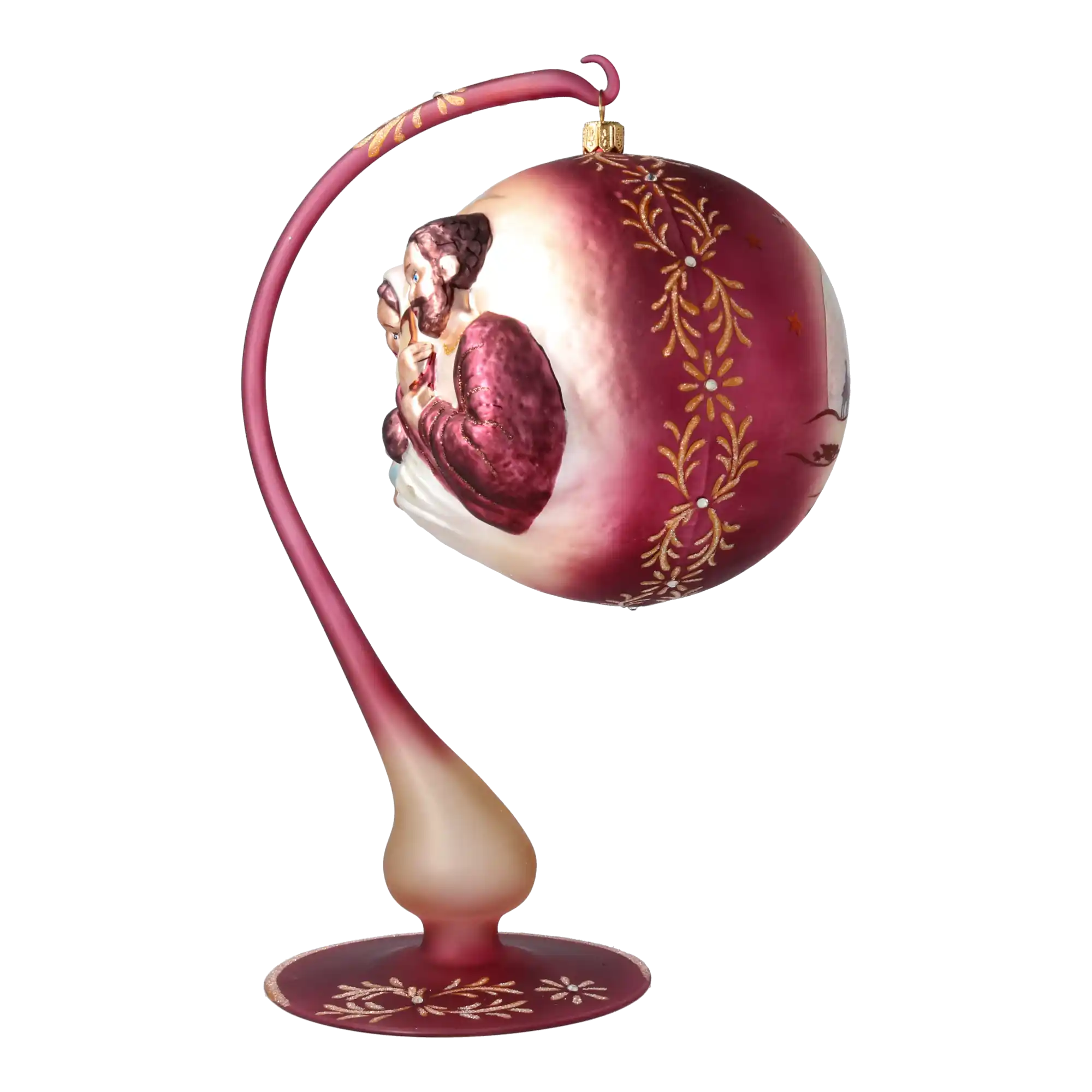 Święta Rodzina Stojak Szklana Ozdoba