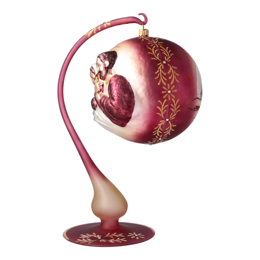 Święta Rodzina Stojak Szklana Ozdoba