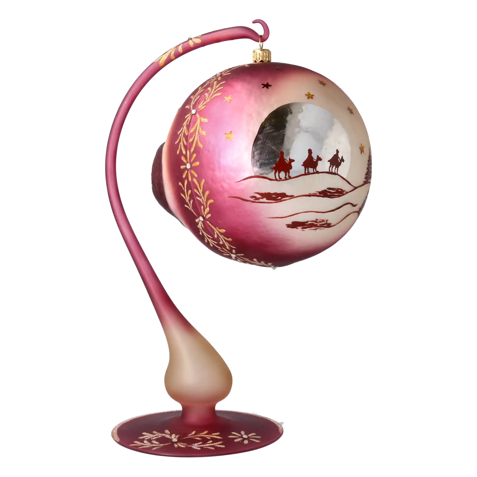 Święta Rodzina Stojak Szklana Ozdoba