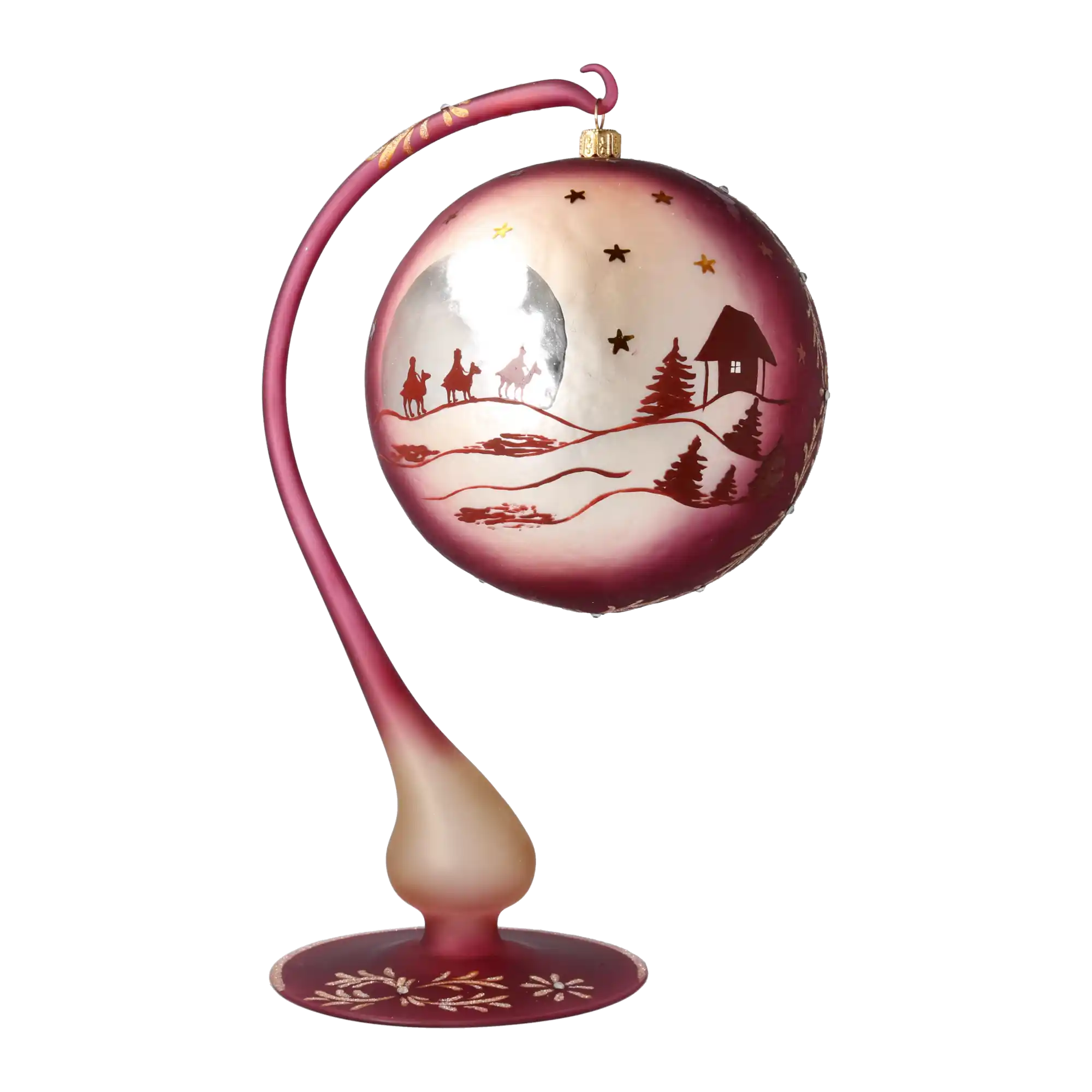 Święta Rodzina Stojak Szklana Ozdoba