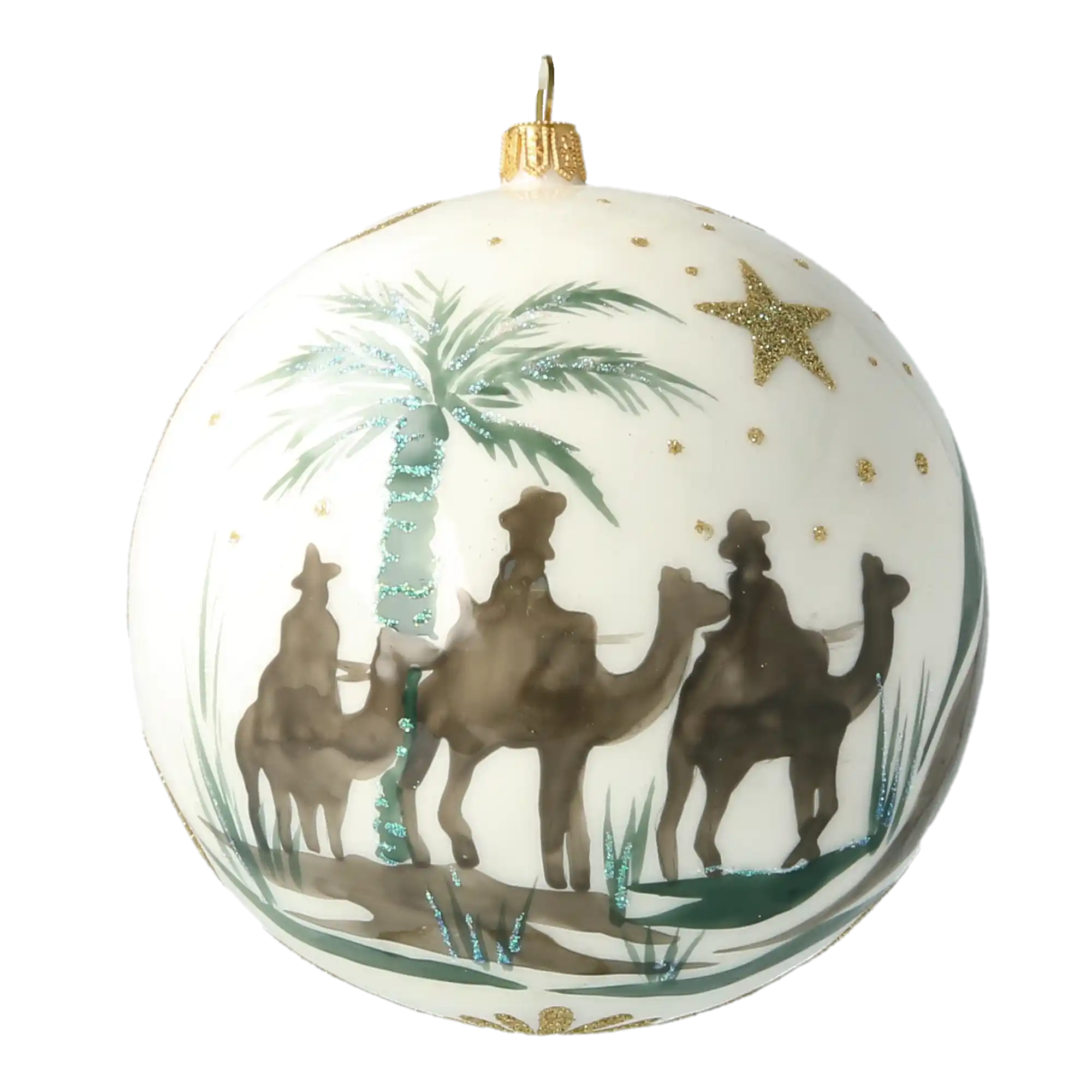 Cudowne narodziny Święta Rodzina  Szklana Ozdoba